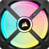 Corsair iCUE LINK QX120 RGB 120-mm-PWM-Lüfter, Gehäuselüfter schwarz, Erweiterungskit