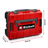 EINHELL E-Case Werkzeugkoffer Hobby, 153-teilig, Werkzeug-Set schwarz/rot