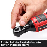 EINHELL Power X-Change Akku-Ratschenschrauber TE-RW 18/60 Li-Solo, 18Volt rot/schwarz, ohne Akku und Ladegerät, 3/4", nutzbar als Handratsche