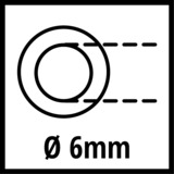 Einhell Gewebeschlauch 4138100, Druckluftschlauch weiß, 10 Meter