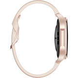 Huawei Watch 6 42mm (Leib-L19F), Smartwatch gold, pinkes Fluoroelastomer-Armband