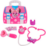 Just Play Disney Junior Minnie Mouse Bow-Care Doctor Bag Set, Kinderhaushaltsgerät 