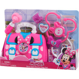 Just Play Disney Junior Minnie Mouse Bow-Care Doctor Bag Set, Kinderhaushaltsgerät 