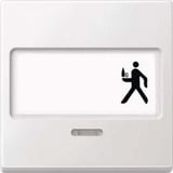 Merten Wippe Kontrast Fenster mit Schriftfeld weiß, Retail