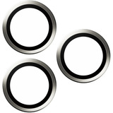 PanzerGlass Hoops Titanium Kameraschutz, Schutzfolie weiß, iPhone 15 Pro / 15 Max