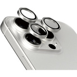 PanzerGlass Hoops Titanium Kameraschutz, Schutzfolie weiß, iPhone 15 Pro / 15 Max