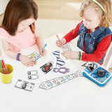 VTech KidiZoom Print Cam Scrapbook Bundle, Digitalkamera azurblau