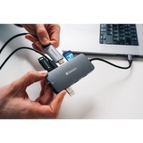Verbatim USB-C Pro Multiport-Hub CMH-09, 9 Port , Dockingstation grau, HDMI, RJ-45, 3x USB-A, 2x USB-C, SD, microSD