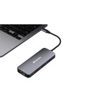 Verbatim USB-C Pro Multiport-Hub CMH-09, 9 Port , Dockingstation grau, HDMI, RJ-45, 3x USB-A, 2x USB-C, SD, microSD