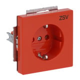 0 Steckdosen Einsatz 2 Polig plus Erde 10 bis 16 Ampere 250 Volt 20 EUC-14-82 orange, Retail