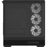 Aerocool P500B Digi-BK-v1 , Tower-Gehäuse schwarz, Tempered Glass x 2