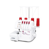 Brother Mechanische Nähmaschine M343D - Overlockmaschine weiß/rot