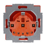 Busch-Jaeger Steckdosen Einsatz 2 Polig plus Erde 10 bis 16 Ampere 250 Volt 20 EUC-14-82 orange, Retail