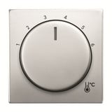 Busch-Jaeger Zentralscheibe Temperatur rund, Thermostat edelstahl, Retail