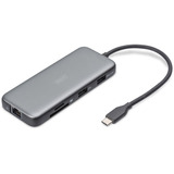 Digitus 7-Port USB-C Docking Station, Dockingstation grau/schwarz