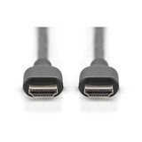 Digitus HDMI Ultra High Speed Anschlusskabel, mit Ethernet, UHD 8K schwarz, 1 Meter