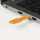 Lindy RJ45 Port Schloss (10 Stück) mit Schlüssel orange, Code Orange