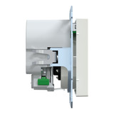 Merten Schutzkontakt-Steckdose mit USB-Ladegerät, Unterputz, 16 Ampere, 250 Volt, System M weiß (glänzend), Retail