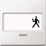 Merten Wippe Kontrast Fenster mit Schriftfeld weiß, Retail