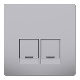 Merten Zentralplatte mit integrierten Verschlussschiebern edelstahl, Retail