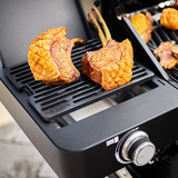 RÖSLE Guss-Grillrost Primezone für VIDERO & ALLFLAME, Grillplatte schwarz, 29 cm x 24 cm