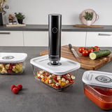 Rommelsbacher Hand-Vakuumiergerät Starterset VAC 253/S anthrazit, Akkubetrieb, mit 3 Glasbehältern