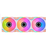 Thermaltake SWAFAN 120 EX INFINITY ARGB Sync PC Cooling Fan Wood Edition, Gehäuselüfter weiß, 3er-Pack, 120 mm, 124 mm