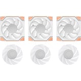 Thermaltake SWAFAN 120 EX INFINITY ARGB Sync PC Cooling Fan Wood Edition, Gehäuselüfter weiß, 3er-Pack, 120 mm, 124 mm