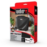 Weber Premium Abdeckhaube Traveler, Schutzhaube schwarz, für Weber Traveler Gasgrill