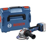 Bosch Professional Akku-Winkelschleifer GWS 18V-11 S Professional solo, 18Volt blau, ohne Akku und Ladegerät, in L-BOXX