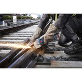 Bosch Professional Akku-Winkelschleifer GWS 18V-11 S Professional solo, 18Volt blau, ohne Akku und Ladegerät, in L-BOXX