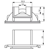 Busch-Jaeger Kanaleinführung 2086 W-53 blau, Retail