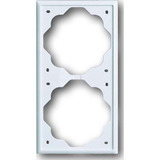 Busch-Jaeger Rahmen zwei-fach, Unterputzmontage, Kunststoff, glänzend, Schutzart IP20, 81 x 152 x 6 mm Retail