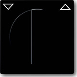 Busch-Jaeger Zentralscheibe mit Drehgriff für Jalousie, Abdeckung anthrazit, Retail