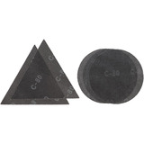 EINHELL Gitter-Schleifblatt-Set für Trockenbauschleifer, Ø 225mm 5-teilig, Körnung 80 und 120, für Wand- und Betonschleifer TE-DW 225 X