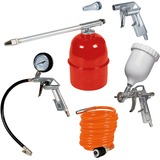 Einhell Druckluftset Profi, 5-teilig, Sprühpistole silber/rot