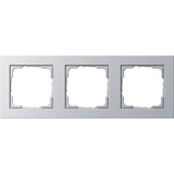 Gira Abdeckrahmen dreifach E2 mit Klemmbefestigung für Unterputzmontage, lackiert aluminium, Retail