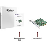 HighPoint RocketU 1244A PCIe 3.0 x8 4x10GB/s, USB-Controller 