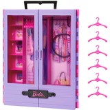 Mattel Barbie Kleiderschrank, Puppenmöbel rosa/weiß