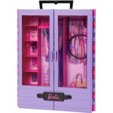Mattel Barbie Kleiderschrank, Puppenmöbel rosa/weiß