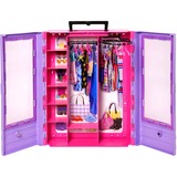 Mattel Barbie Kleiderschrank, Puppenmöbel rosa/weiß