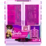 Mattel Barbie Kleiderschrank, Puppenmöbel rosa/weiß