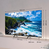 Medion LIFE MD 855701 Google TV, QLED-Fernseher 138.8 cm (55 Zoll), schwarz, UltraHD/4K, Triple Tuner, Chromecast built-in
