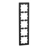 Merten Rahmen fünffach aus Stein für Senkrecht- und Waagerechtmontage schiefer, Retail