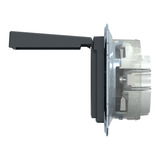 Merten Schutzkontakt-Steckdose mit Klappdeckel und erhöhtem Berührungsschutz IP44, 16 Ampere anthrazit, Retail