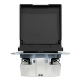 Merten Steckdose mit Klappdeckel, Schutzkontaktsteckdose Typ F, 16 Ampere, 250 Volt, Unterputz schwarz (matt), Retail