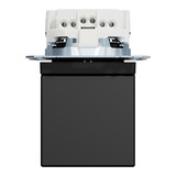 Merten Steckdose mit Klappdeckel, Schutzkontaktsteckdose Typ F, 16 Ampere, 250 Volt, Unterputz schwarz (matt), Retail