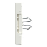 Merten Zentralplatte für RJ12-Telefonsteckdosen-Einsätze glänzend weiß, Retail