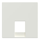 Merten Zentralplatte für RJ12-Telefonsteckdosen-Einsätze glänzend weiß, Retail