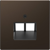 Merten Zentralplatte zweifach für UAE-Einsatz aus Metall, Abdeckung bronze, Retail